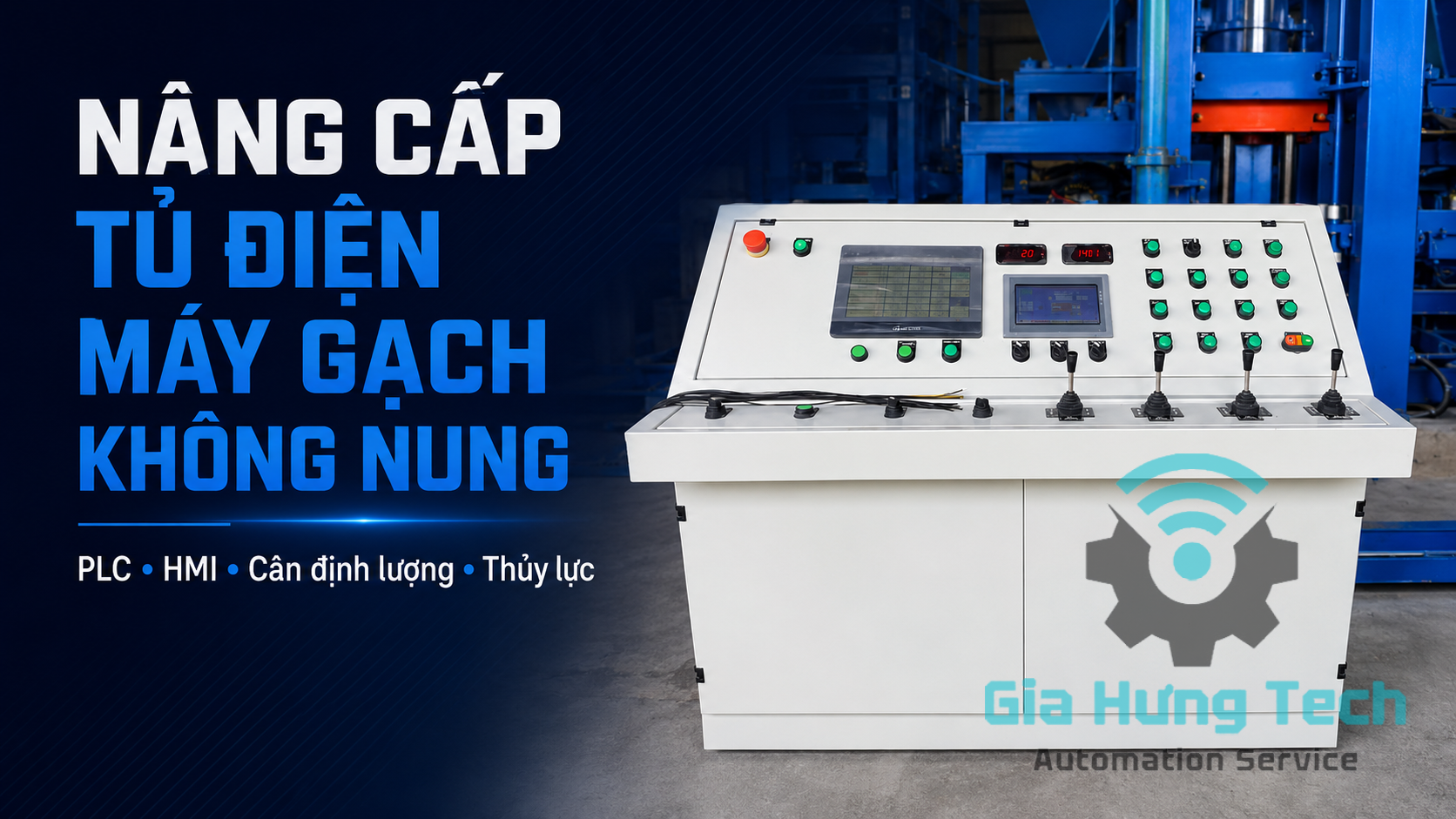 nâng cấp tủ điện máy gạch không nung